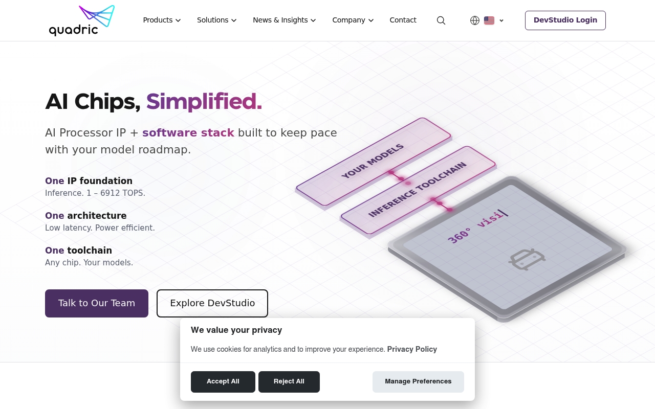 Quadric website