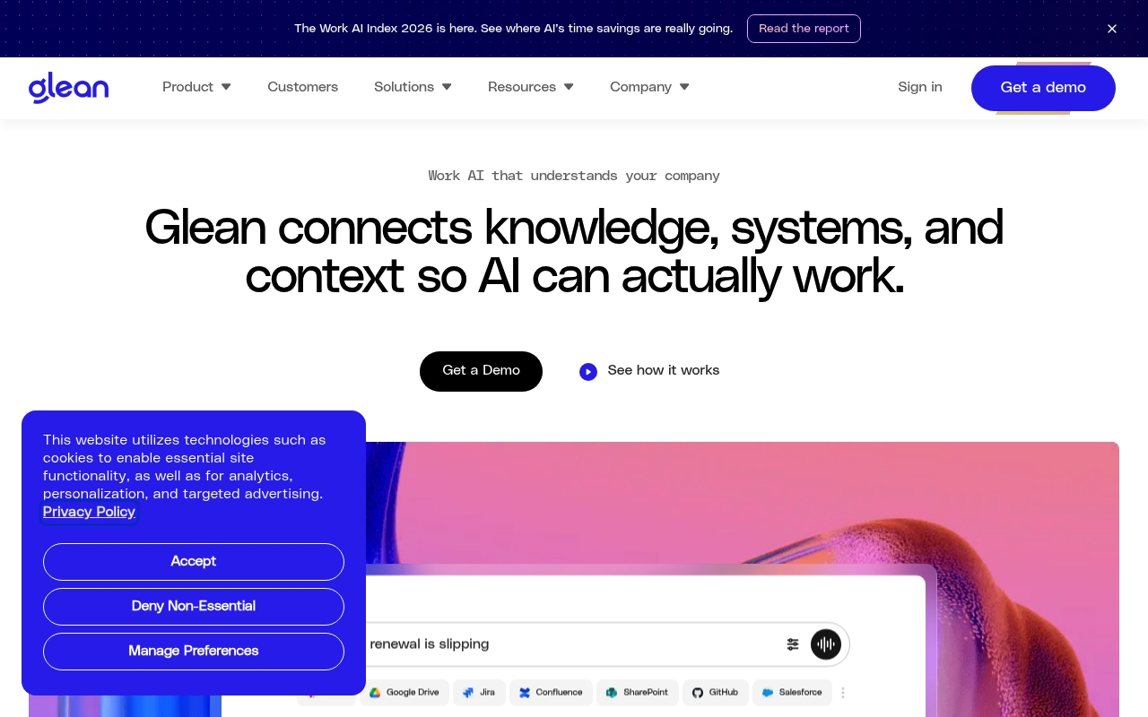 Glean website