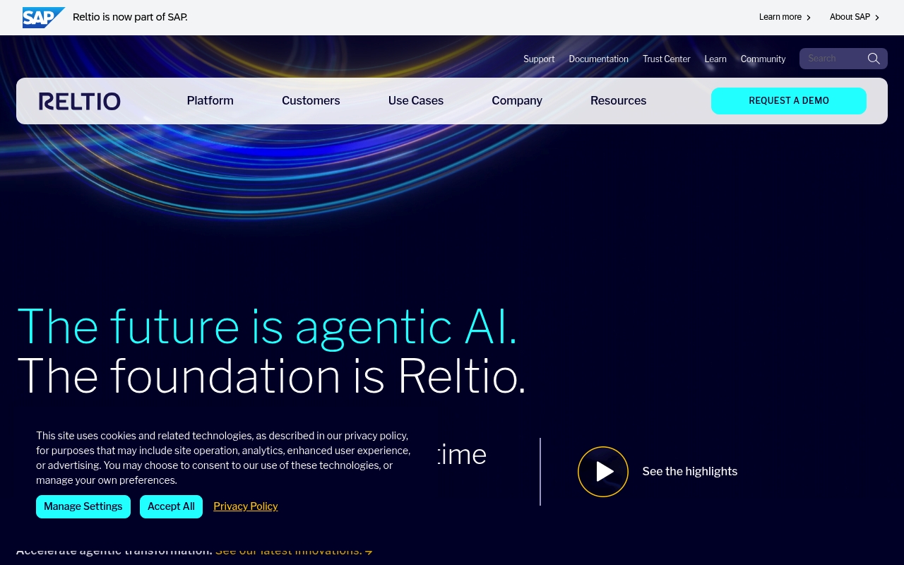 Reltio website