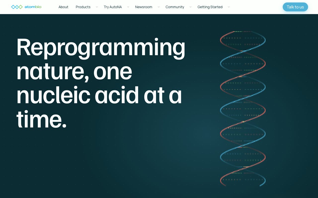 Atom Bioworks website