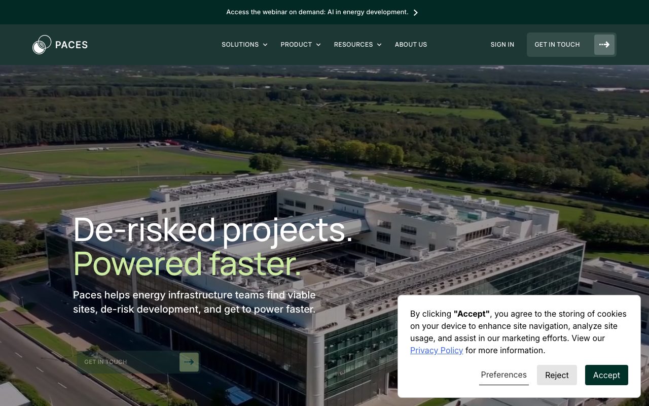 Paces website