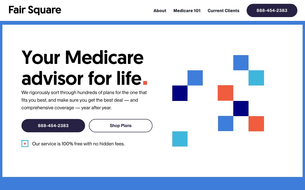 Fair Square Medicare website