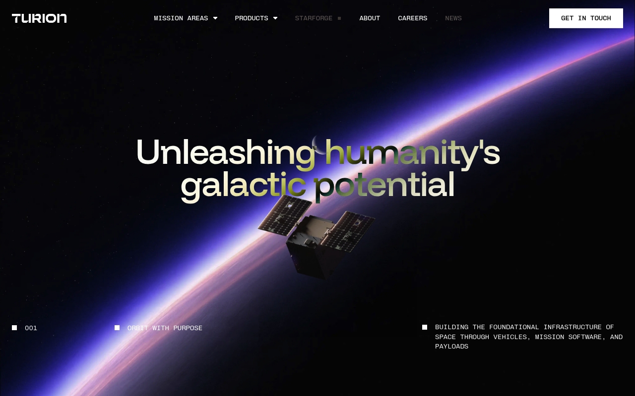 Turion Space website