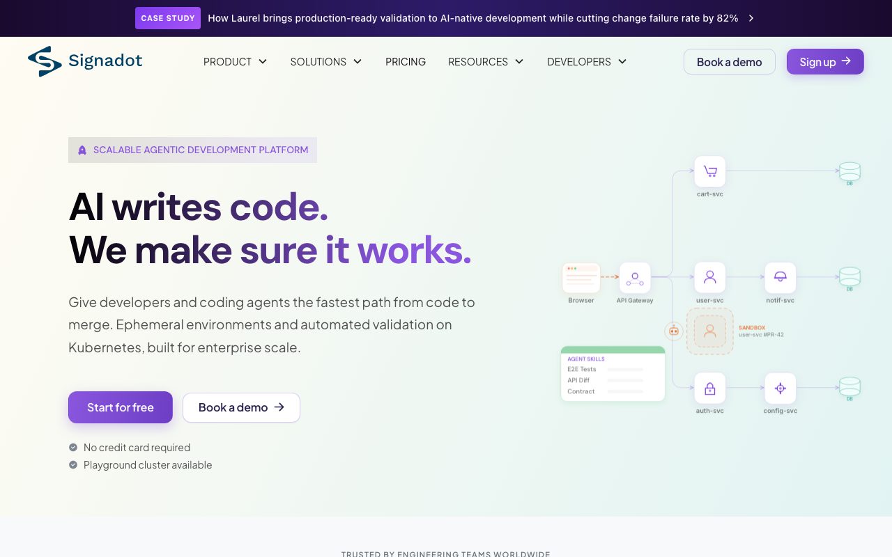 Signadot website