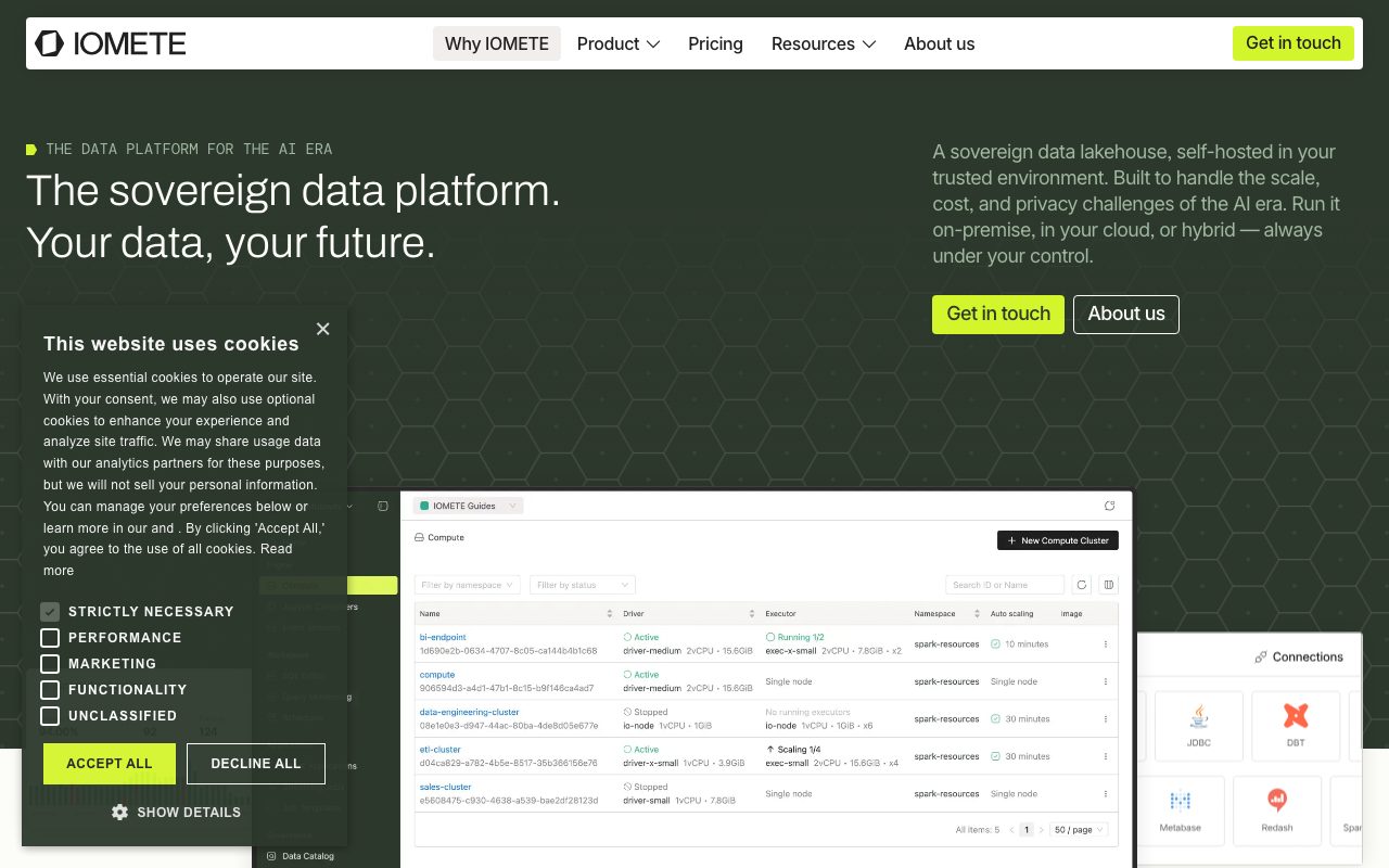 Iomete website