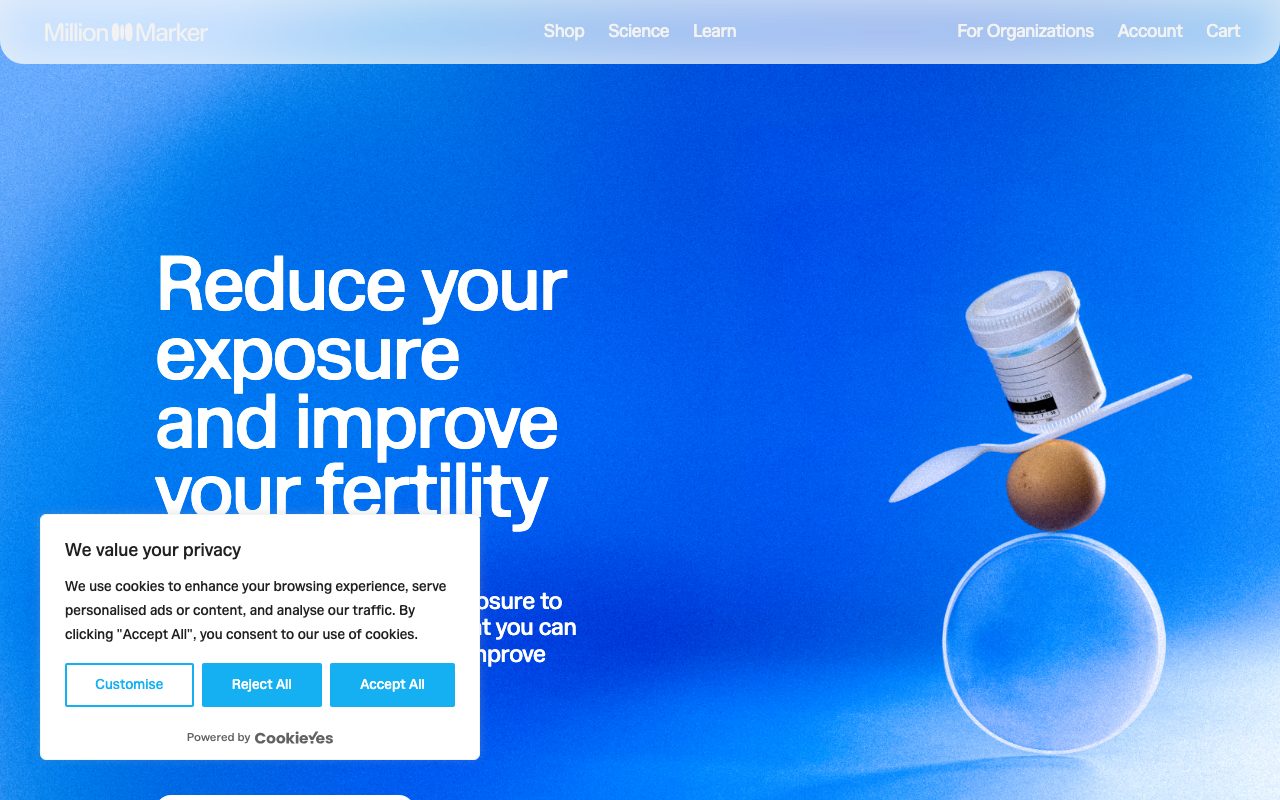 Million Marker website