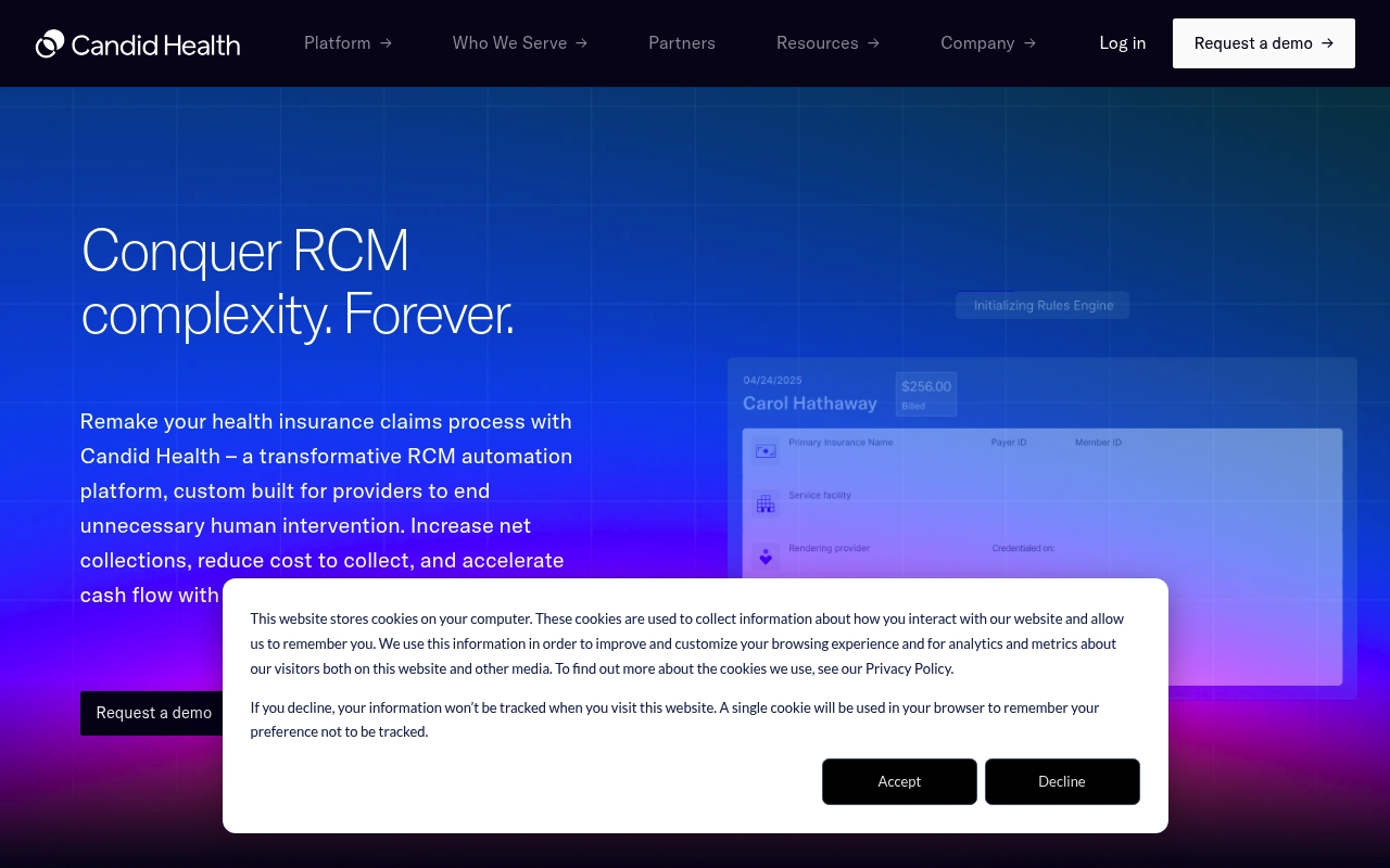 Candid Health website