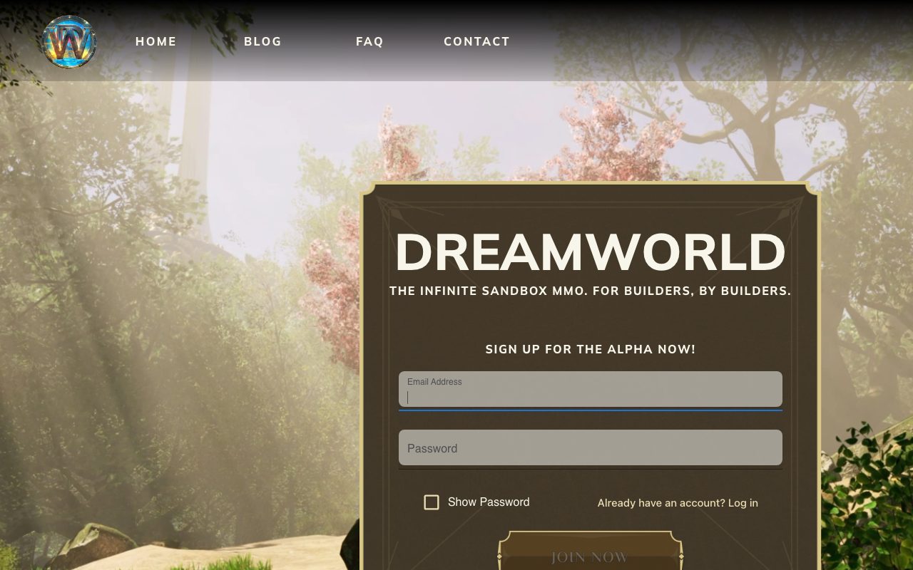 DreamWorld website