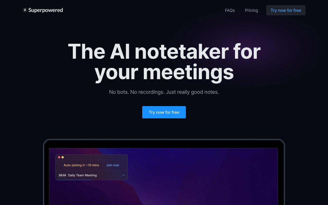 Superpowered website