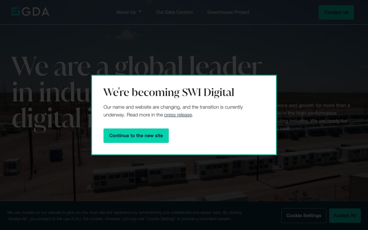 Genesis Digital Assets website