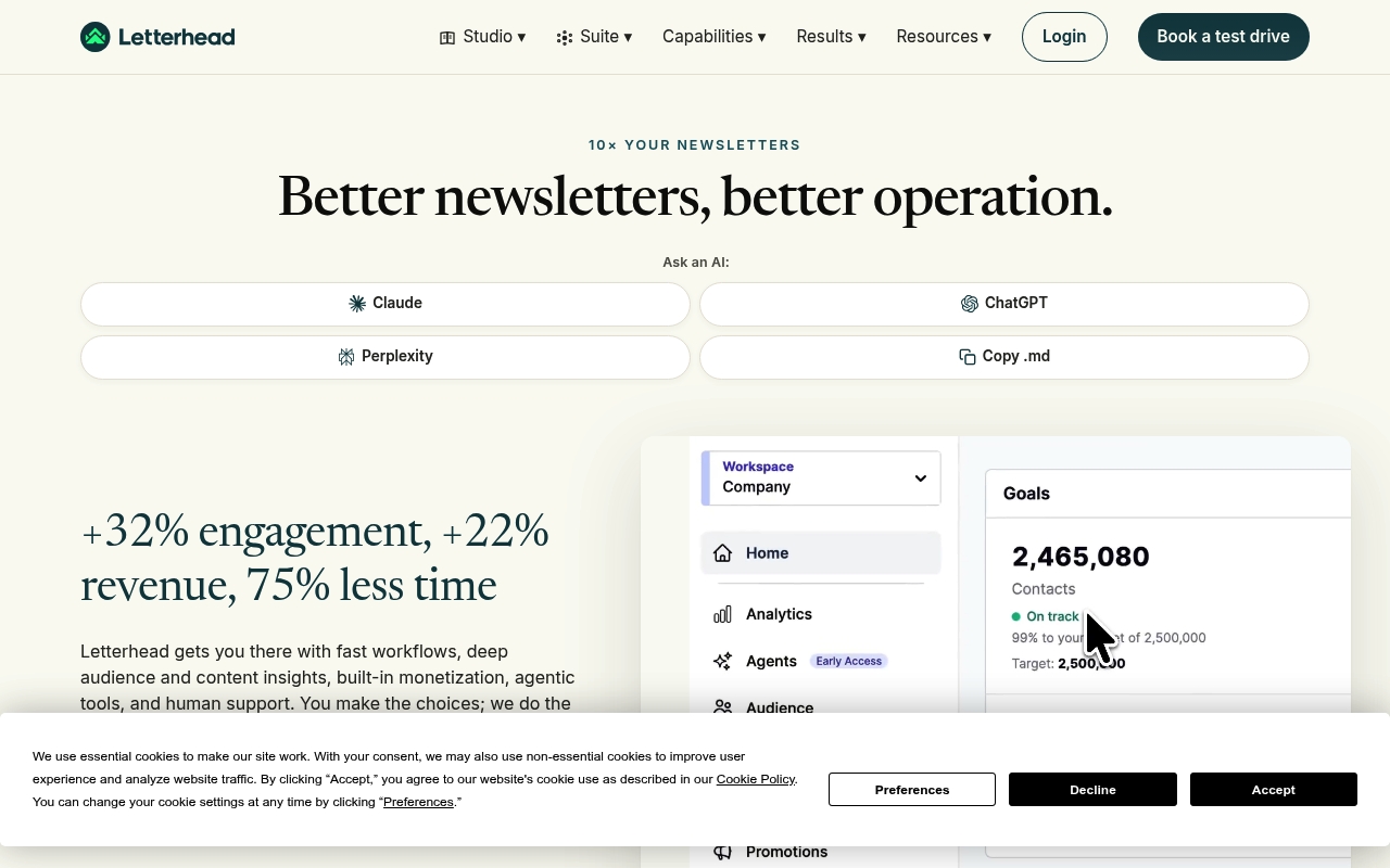 Letterhead website