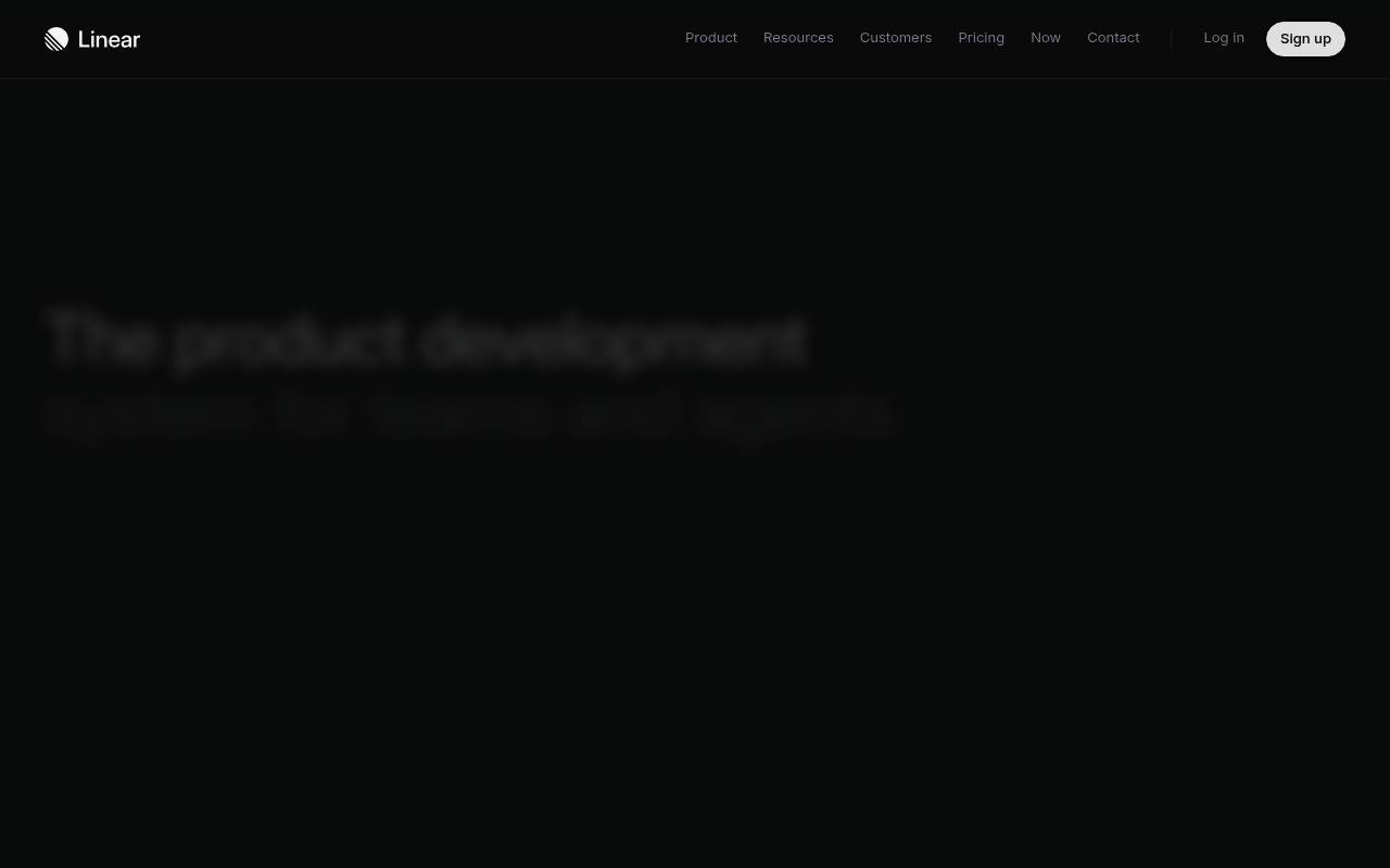 Linear website