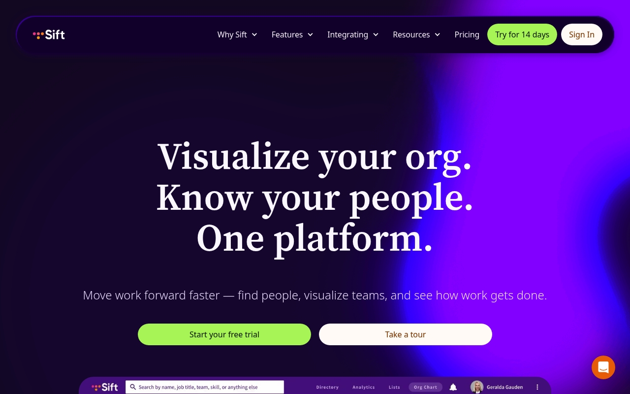 Sift website