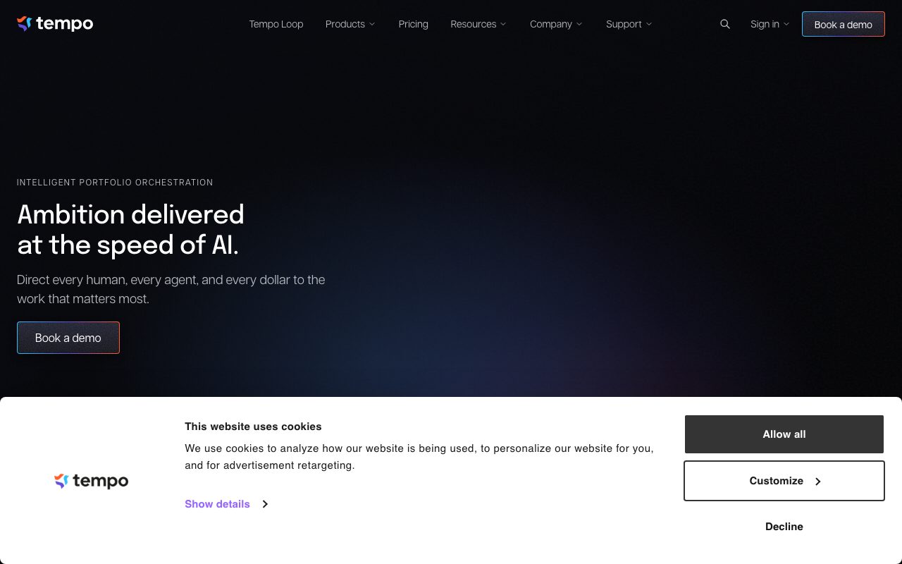 Tempo Software website