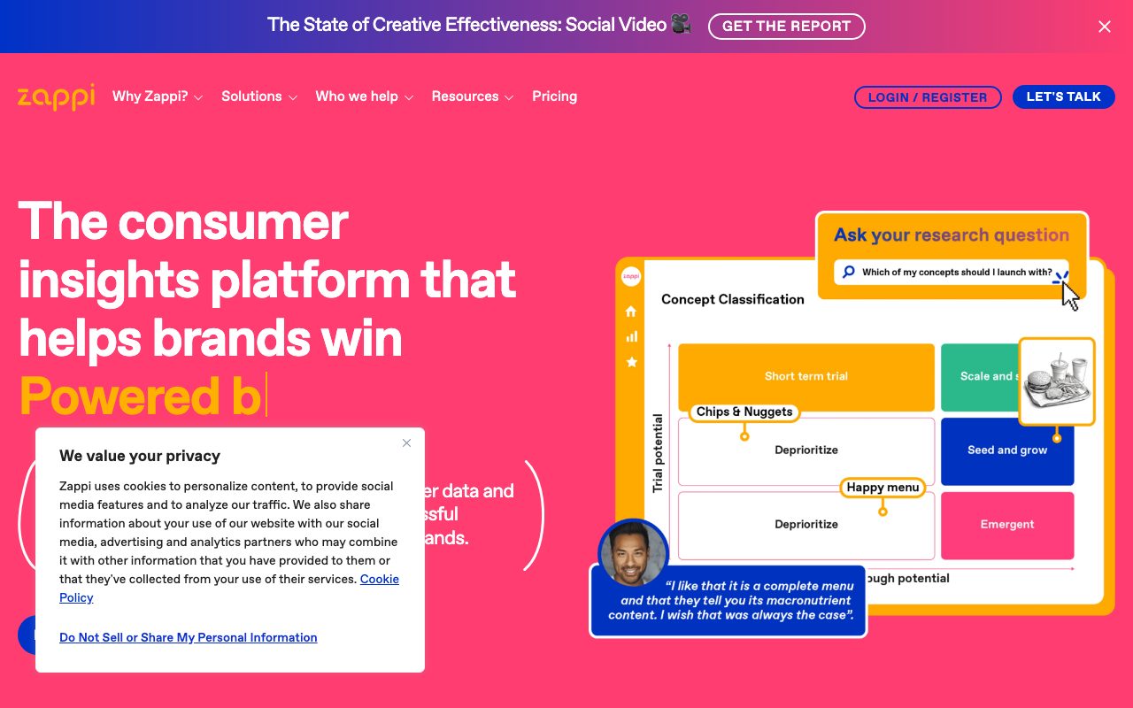 Zappi website