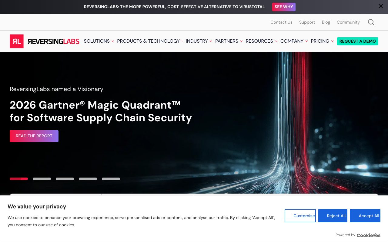 ReversingLabs website