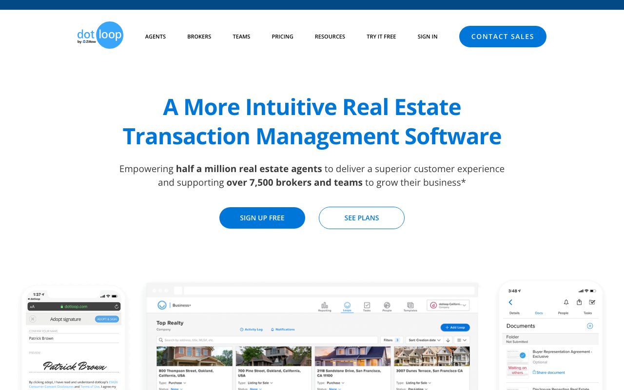 Dotloop website