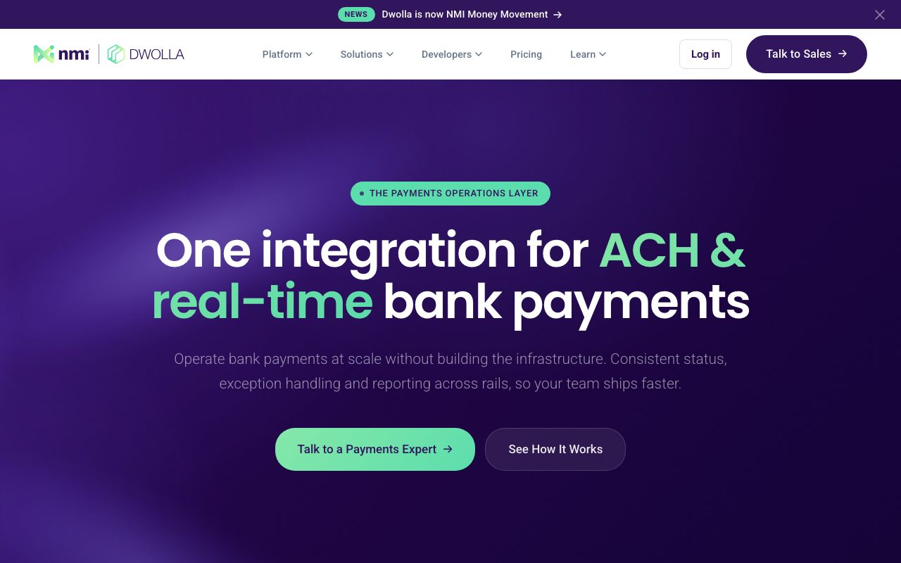 Dwolla website
