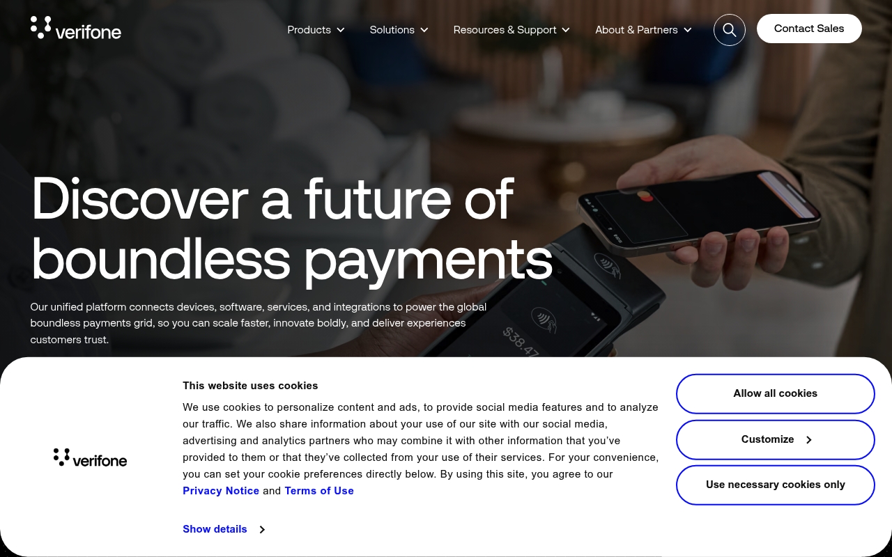 Verifone website