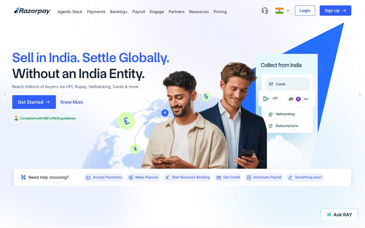 Razorpay website