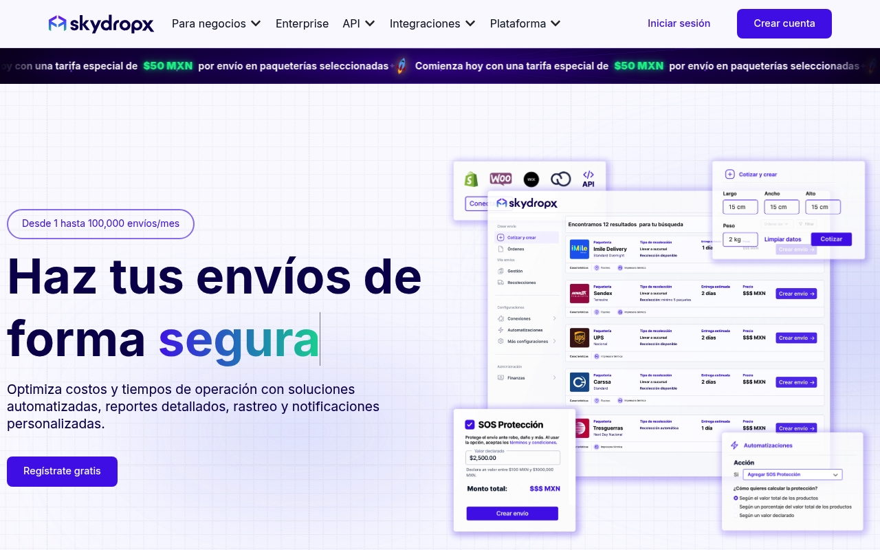 Skydropx website