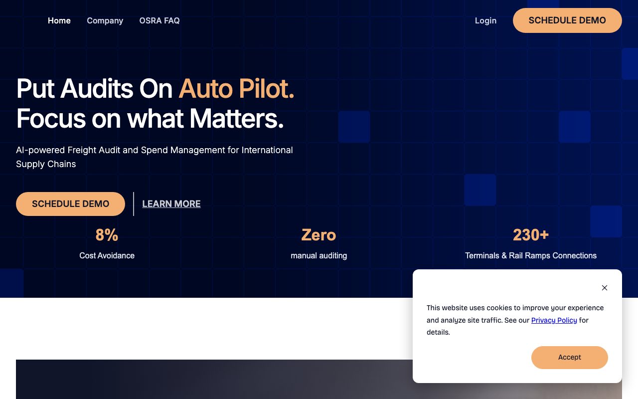 BlueCargo website