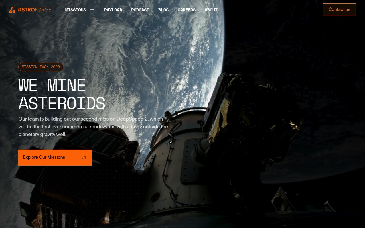 AstroForge website