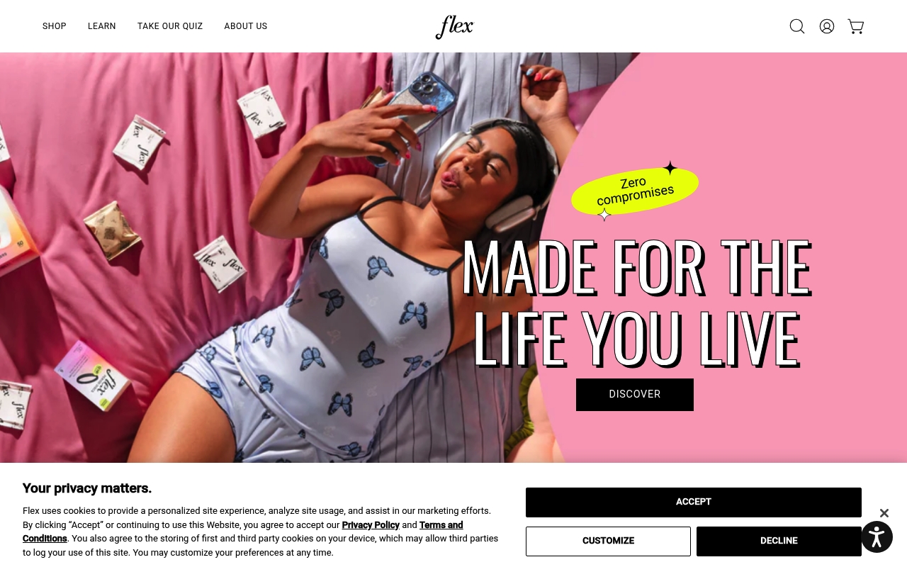 The Flex Company website