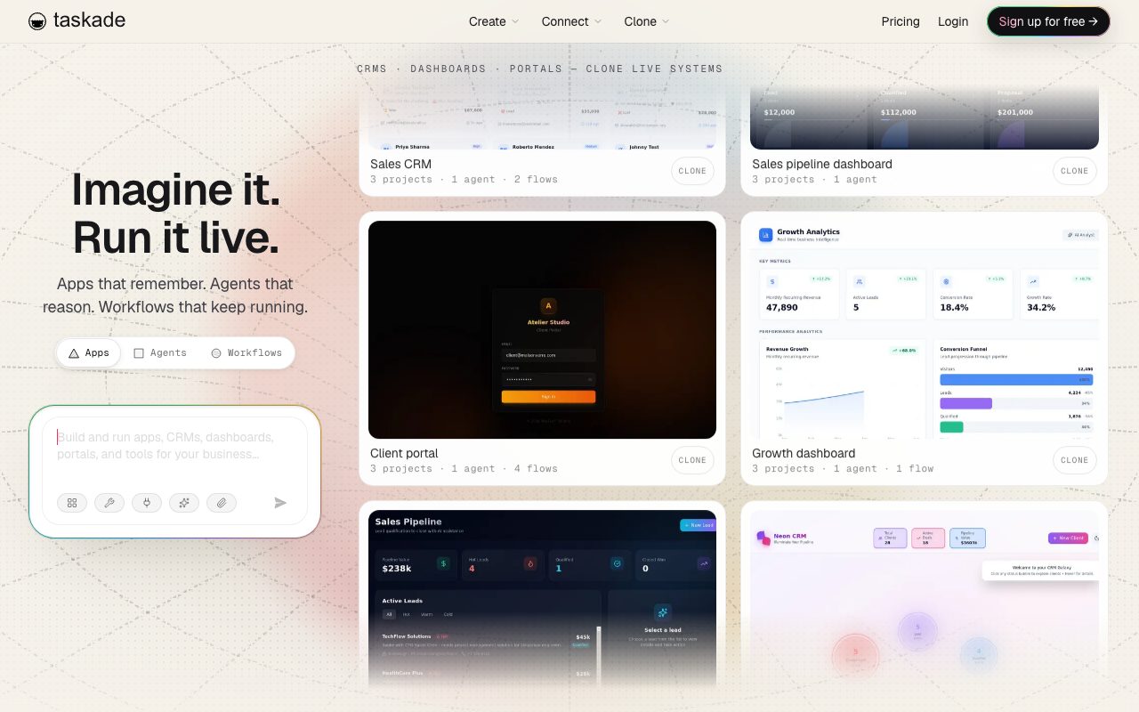 Taskade website