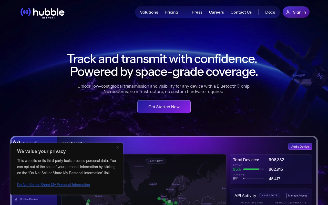 Hubble Network website