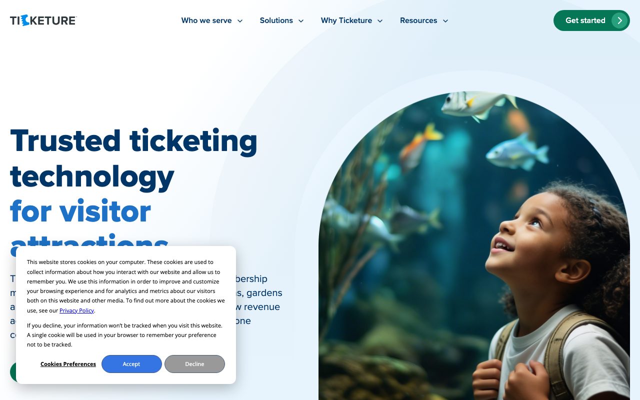 Ticketure website