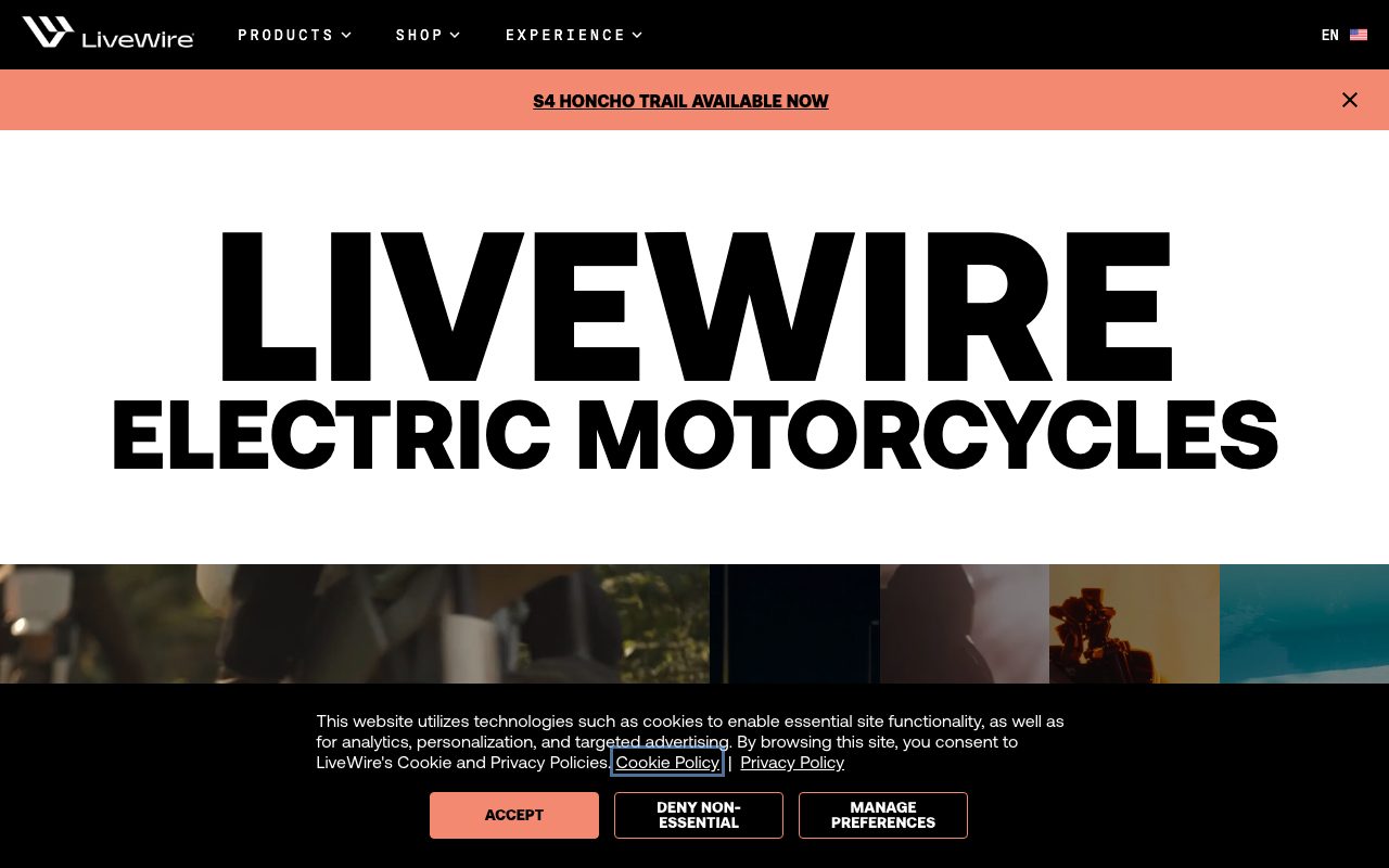 LiveWire website