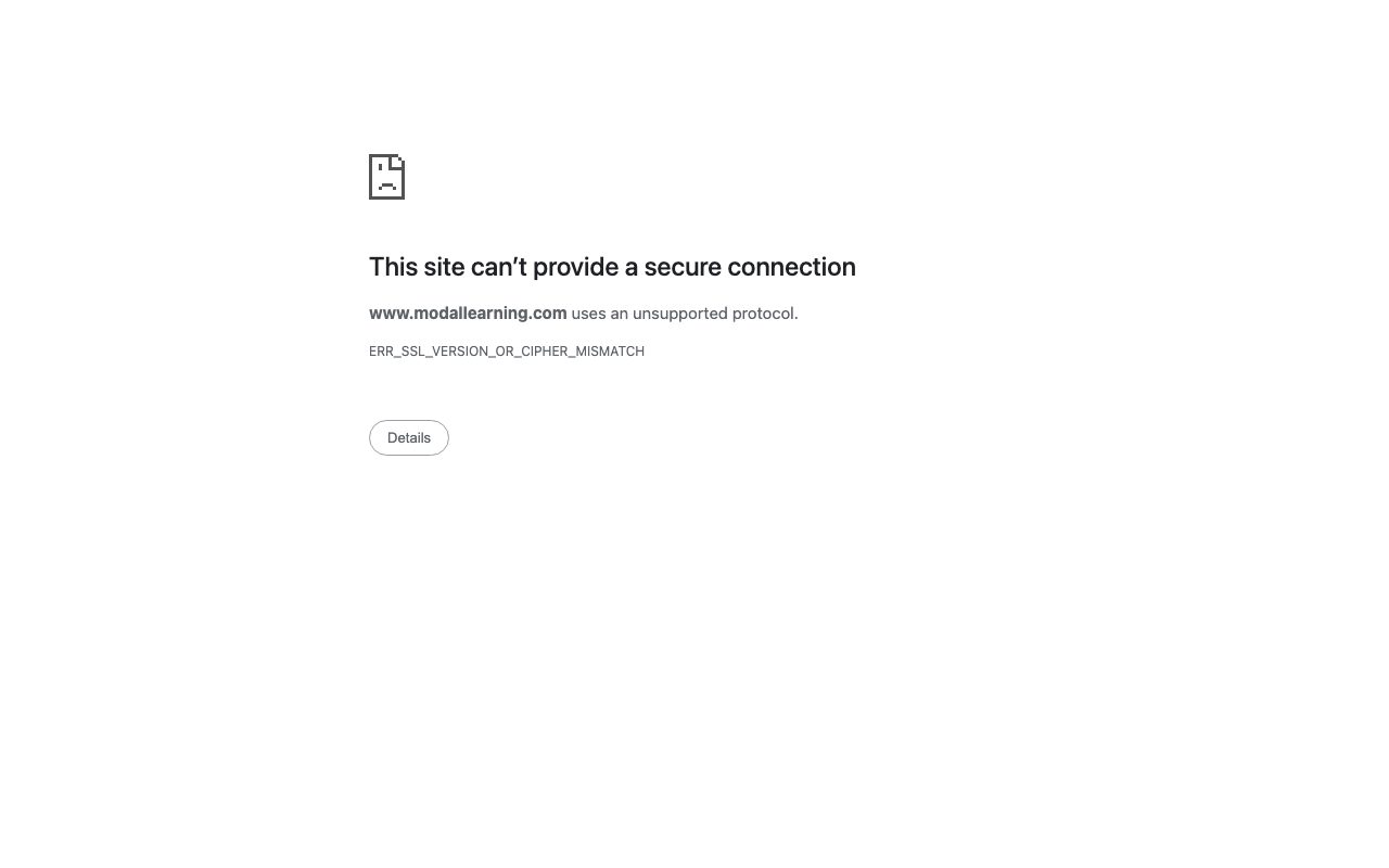 Modal website