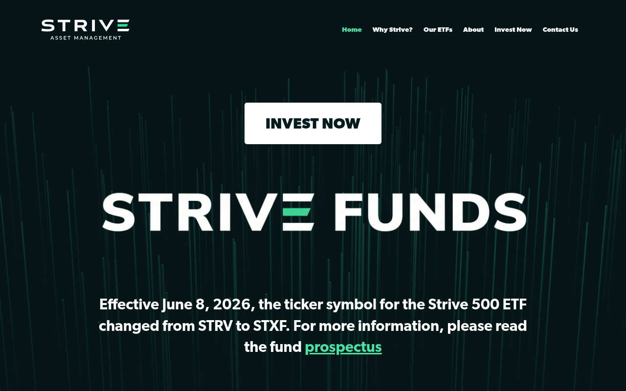 Strive Asset Management website