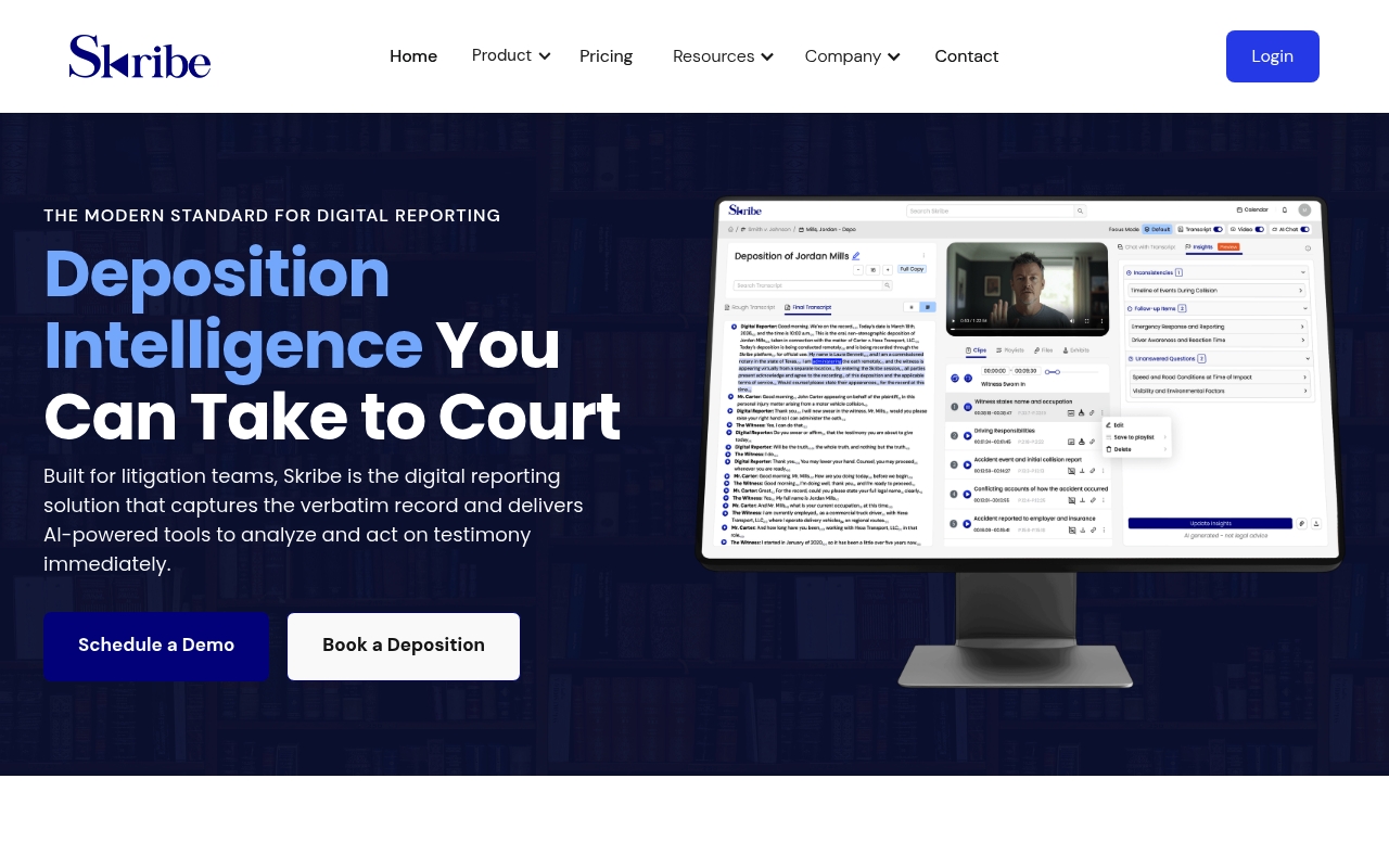 Skribe.ai website