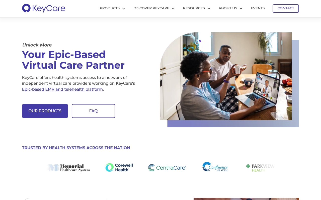 KeyCare website