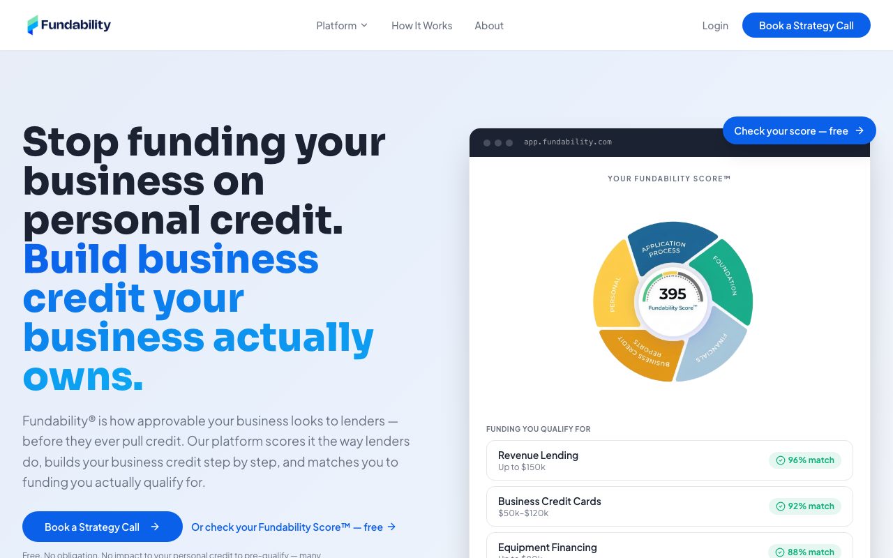 Fundability website