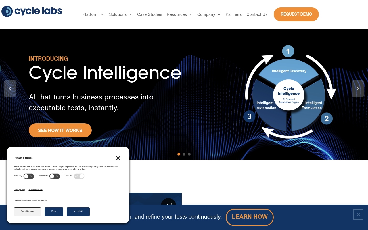 Cycle Labs website