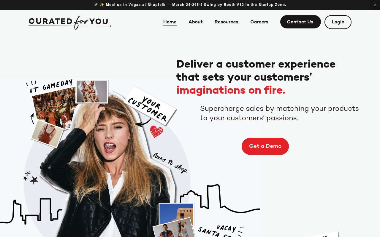 Curated For You website