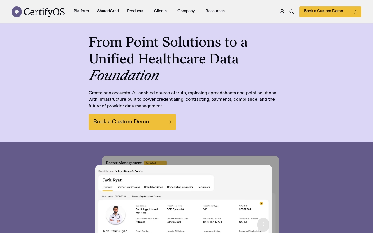CertifyOS website