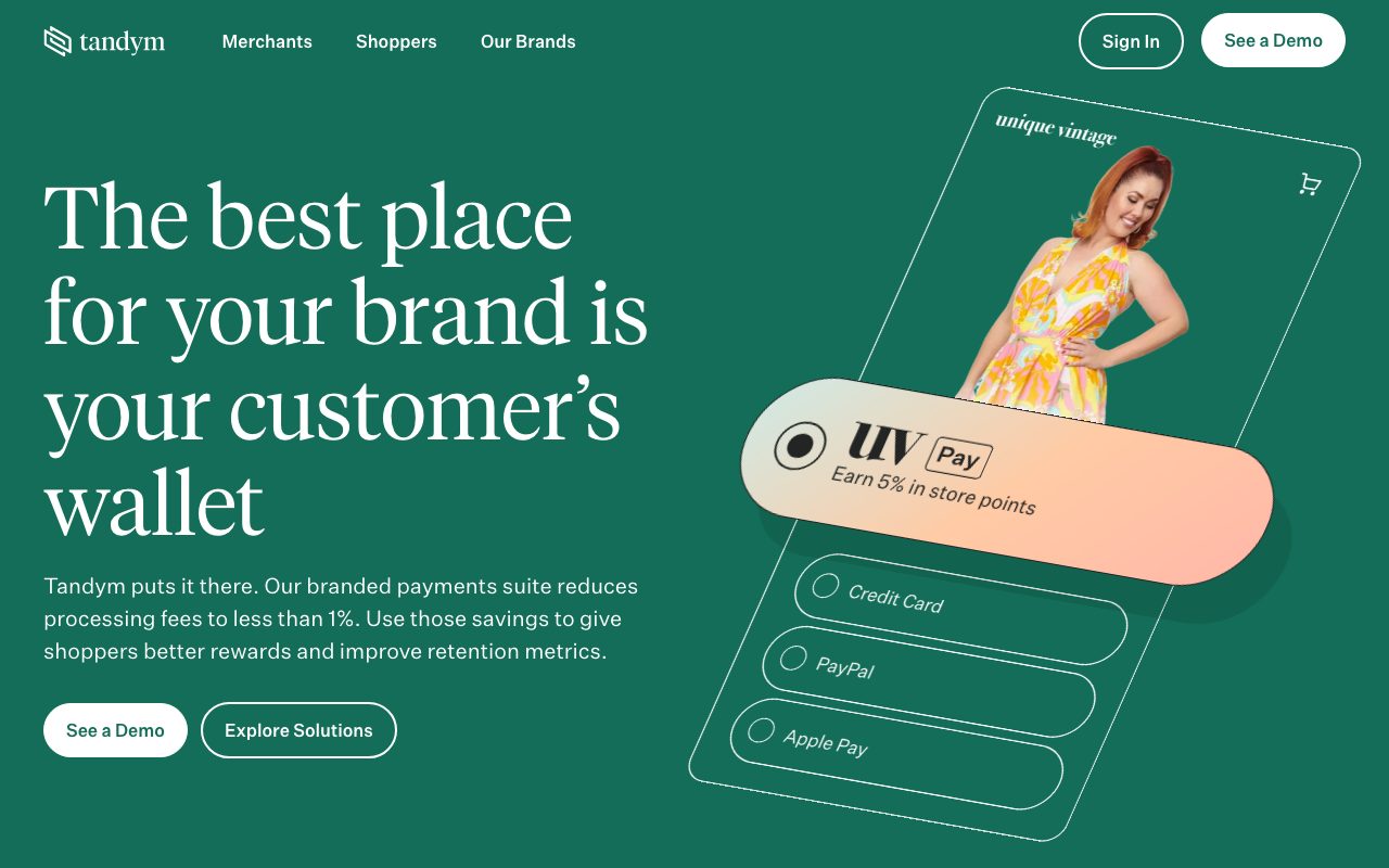 Tandym website