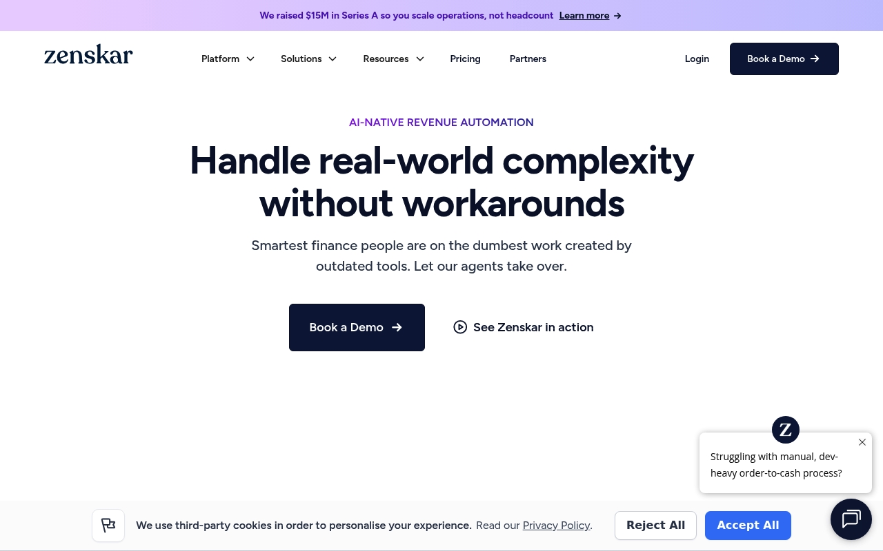 Zenskar website