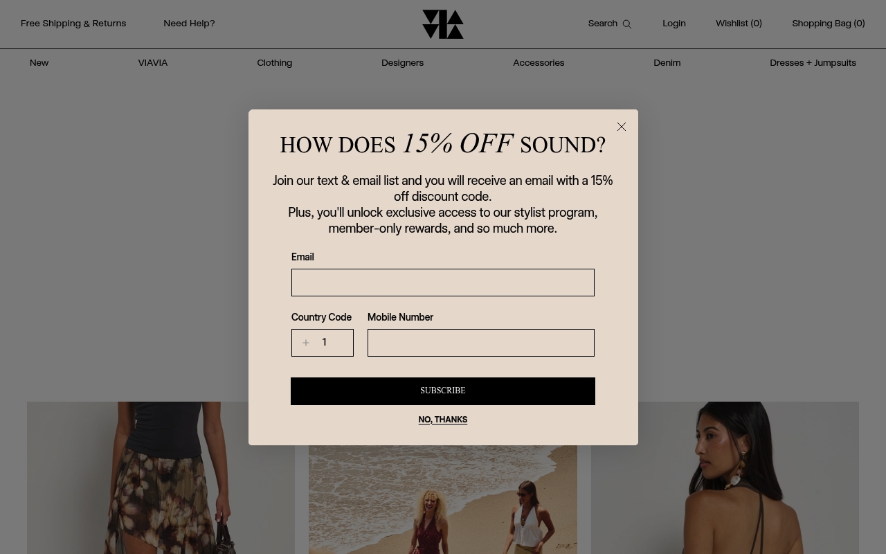 VIAVIA website
