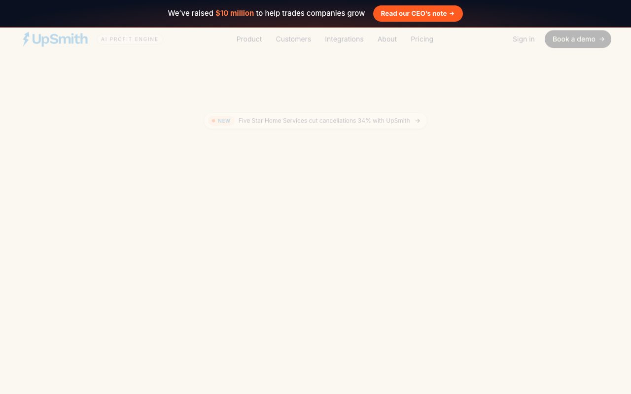 UpSmith website