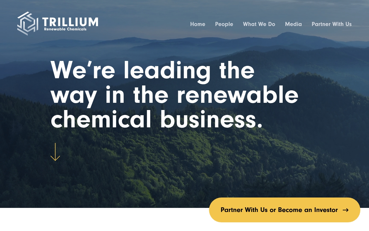 Trillium Renewable Chemicals website