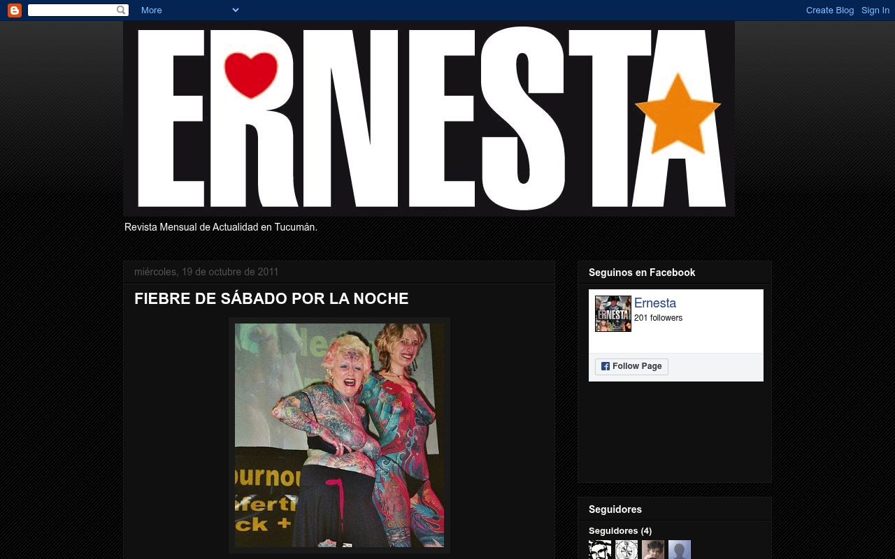 Ernesta website