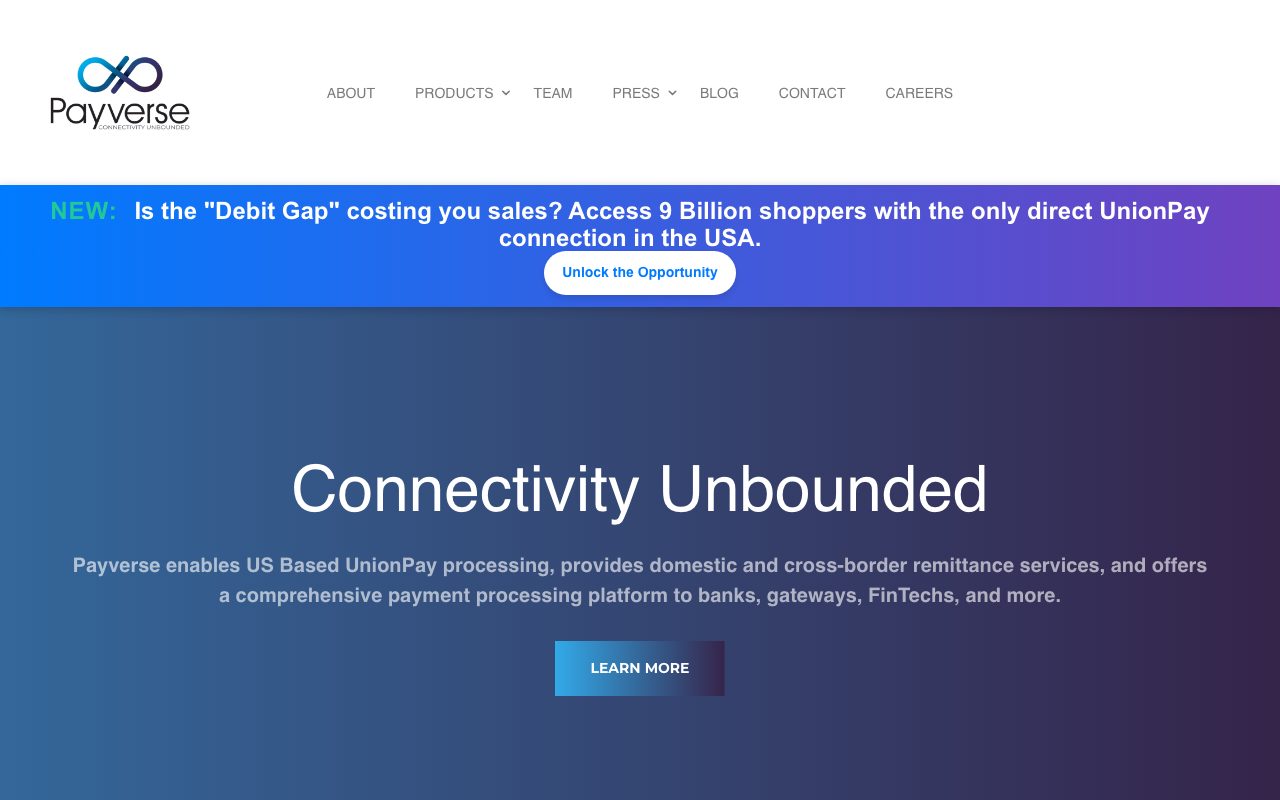 PayVerse website