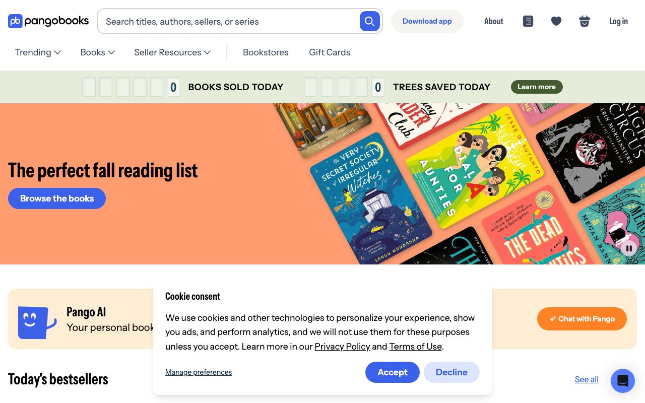 PangoBooks website
