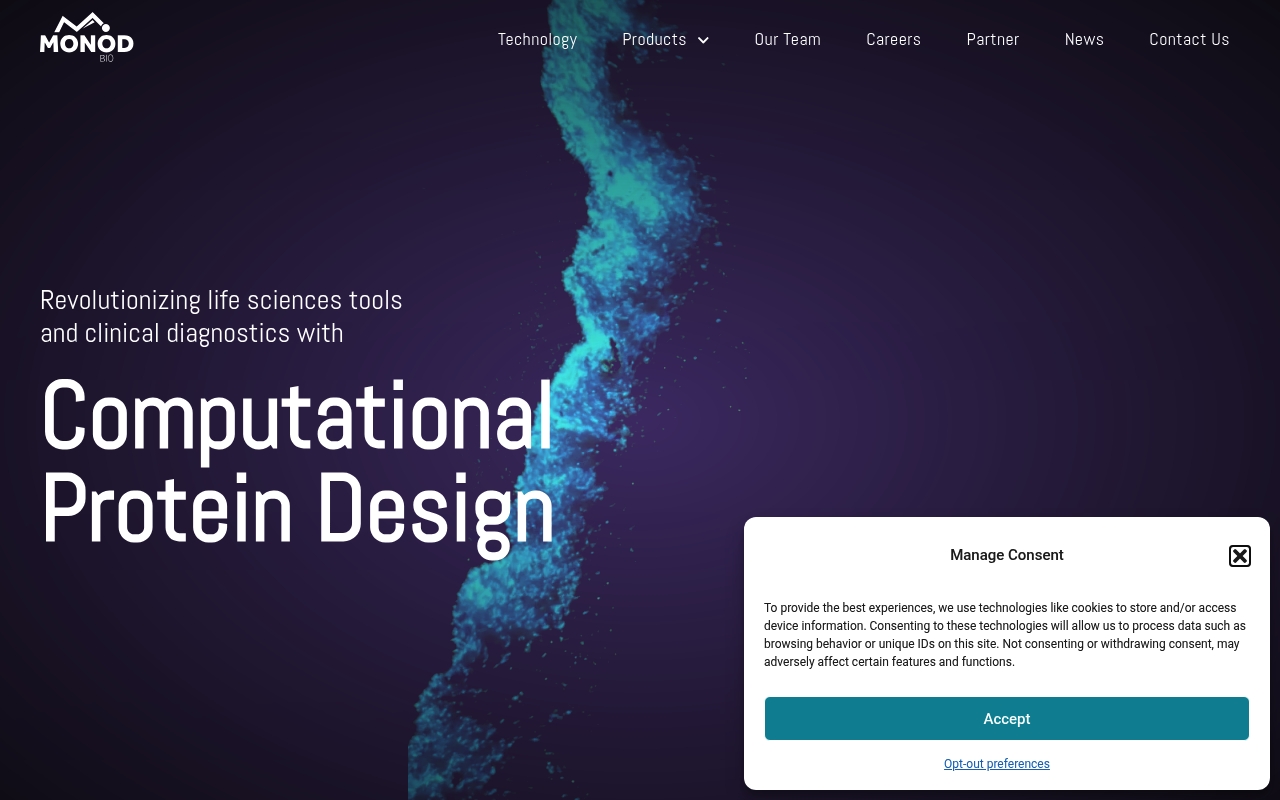 Monod Bio website