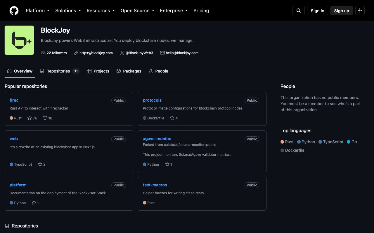 BlockJoy website
